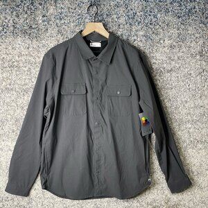 Union Bay Outdoor Tech Shirt Jacket Men’s‎ Charcoal Grey Quick Dry UPF50 Large
